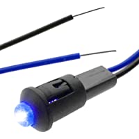BeMatik - Luz LED piloto de 8mm 220VAC de color azul